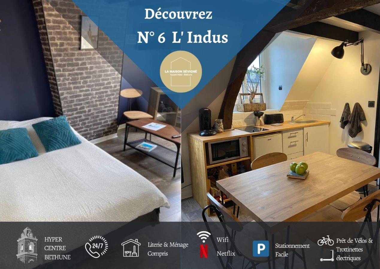 La Maison Sevigne - Appart Hotel - N°6 L'Indus Béthune エクステリア 写真